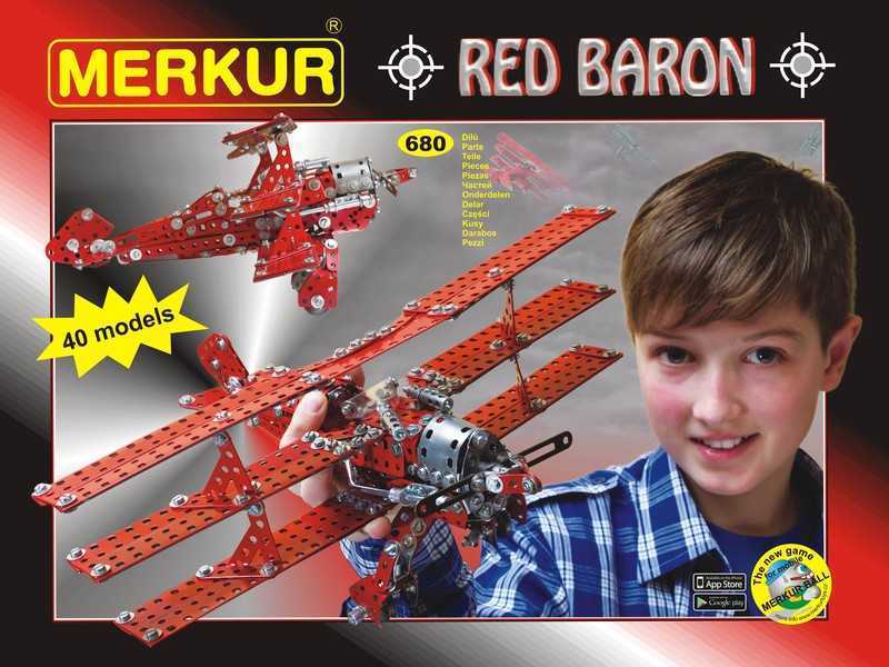 Конструктор MERKUR Красный барон. 680 деталей