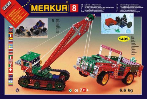 Merkur M8, Пятислойный металлический конструктор , 1405 деталей